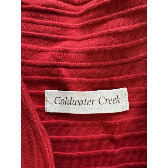 Coldwater Creek Button Down Cardigan Sweater Jacket Size PXL Stretch Lightweight - Picture 3 of 11